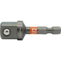 Impactech&reg; Impact Socket Adapter, 1/4" Drive Size, 1/2" Male Size, 2" L The Estey Group