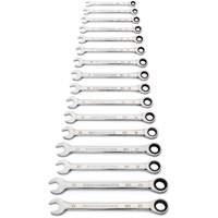 Jeu de cl&eacute;s &agrave; 12 pans et 90 dents, Combinaison &agrave; cliquet, 16 morceaux, M&eacute;trique The Estey Group