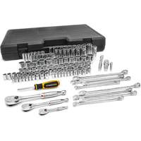 1/4", 3/8" & 1/2" Drive 6 & 12 Point Standard & Deep SAE/Metric Mechanics Tool Set The Estey Group