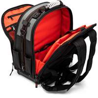 Tradesman Backpack, 18" L x 10" W, Black/Grey/Orange, Polyester The Estey Group