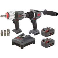 Hammer Drill & Impact Wrench Combo Kit, Lithium-Ion, 20 V The Estey Group