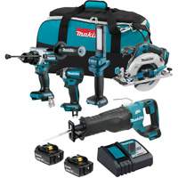 LXT Brushless Cordless 5 Tool Combo Kit, Lithium-Ion, 18 V The Estey Group