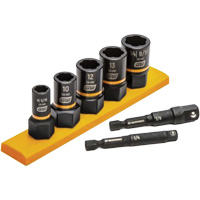 Jeu de douilles d'extraction m&eacute;trique Bolt Biter, 7 Mcx, Chocs, Prise de 1/4"/3/8" The Estey Group