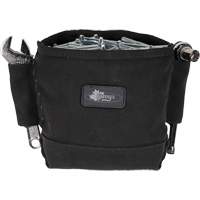 Phantom Collection Nut & Bolt Bag with 2 Sleeves, Canvas, 3 Pockets, Black The Estey Group
