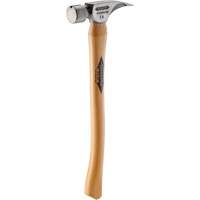 Marteau &agrave; face lisse en titane avec manche incurv&eacute; en noyer, 14 oz, Prise en Bois, 18" lo The Estey Group