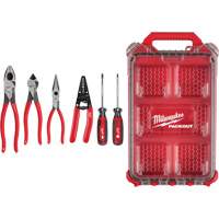 Dipped Grip Pliers, Wire Stripper & Cushion Grip Screwdrivers Set with PACKOUT Organizer The Estey Group