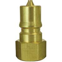 Hydraulic Quick Coupler Plug, 3/4" Dia., Brass The Estey Group