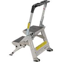 Tilt & Roll Step Stool Ladder, 2 Steps, 23" x 21" x 34.50" High The Estey Group