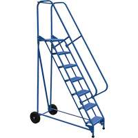 Roll-A-Fold Ladder, 7 Steps, Perforated, 70" High The Estey Group