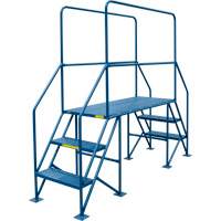 Crossover Ladder, 35-1/2" Overall Span, 31-1/2" H x 22" D, 22" Step Width The Estey Group