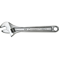 Cl&eacute;s &agrave; molette Crescent, 4" lo, la max. 1/2", Chrome The Estey Group