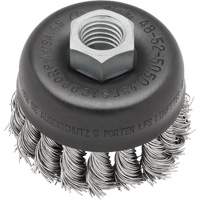 Brosse boisseau &agrave; fil nou&eacute;, 3" dia. x 5/8"-11 arbre The Estey Group