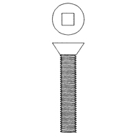 Flat Head Machine Screws, #10-24 x 1/2" L, Zinc Plated The Estey Group