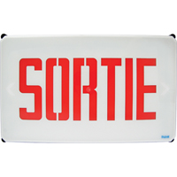 Aqua NEMA 4x Sortie Signs, LED, Hardwired, French The Estey Group