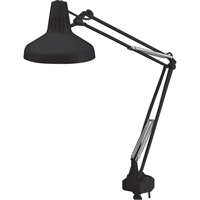 Heavy-duty Combination Task Light, 22/60 W, Fluorescent/Incandescent, 45" Neck, Black The Estey Group
