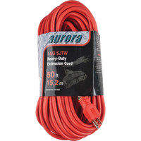 Vinyl Extension Cord, Outdoor, SJTW, 14/3 AWG, 15 A, 3 Outlet(s), 50' The Estey Group