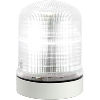 Streamline&reg; Modular Multifunctional LED Beacons, Continuous/Flashing/Rotating, Clear The Estey Group