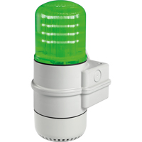 Streamline&reg; Modular Multifunctional LED Beacons, Continuous/Flashing/Rotating, Green The Estey Group