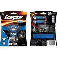 Vision Headlamp, LED, 100 Lumens, 10 Hrs. Run Time, AAA Batteries The Estey Group