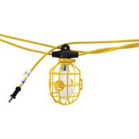 LED Bulb Stringlights with Connector, 10 Lights, 1200" L, Plastic Housing The Estey Group