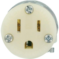 Hospital Grade Extension Plug Connector, 5-15R, Nylon The Estey Group