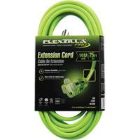 Flexzilla&reg; Pro Industrial Extension Cord, All-Weather, SJTW, 14/3 AWG, 15 A, 25' The Estey Group