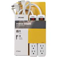 Bloc multiprise paquet de 2, 6 Prise(s), 3', 15 A, 1875 W, 125 V The Estey Group
