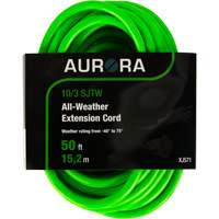 Industrial Extension Cord, All-Weather, SJTW, 10/3 AWG, 15 A, 50' The Estey Group