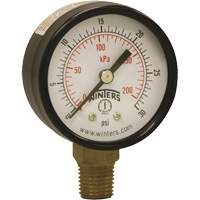 Economy Pressure Gauge, 2" , 0 - 30 psi, Bottom Mount, Analogue The Estey Group